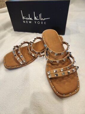 Nicole Miller slide sandals